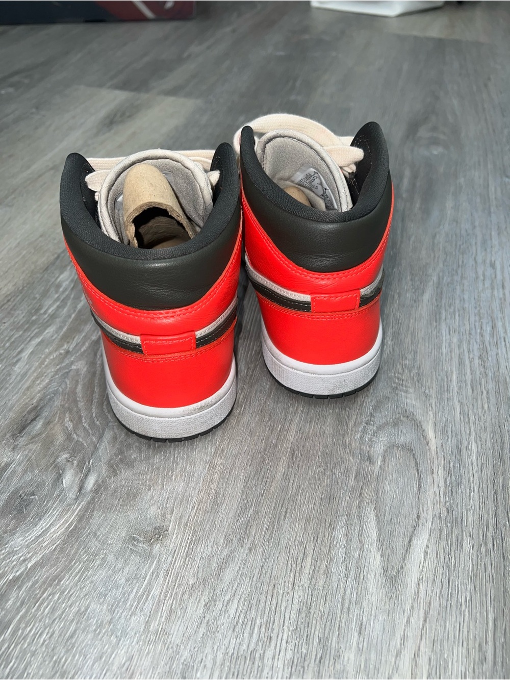 Women’s Jordan Sneakers - Black, White & Infrared - Picture 4 of 4